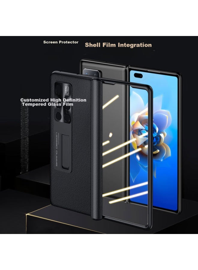 Stryfer Phone Case For Huawei Mate X2, Foldable Screen Huawei Mate X2 Collector's Edition Case, Hinge Axis Full Coverage With Stand, Tempered Glass Film Case Integrated - Image 5