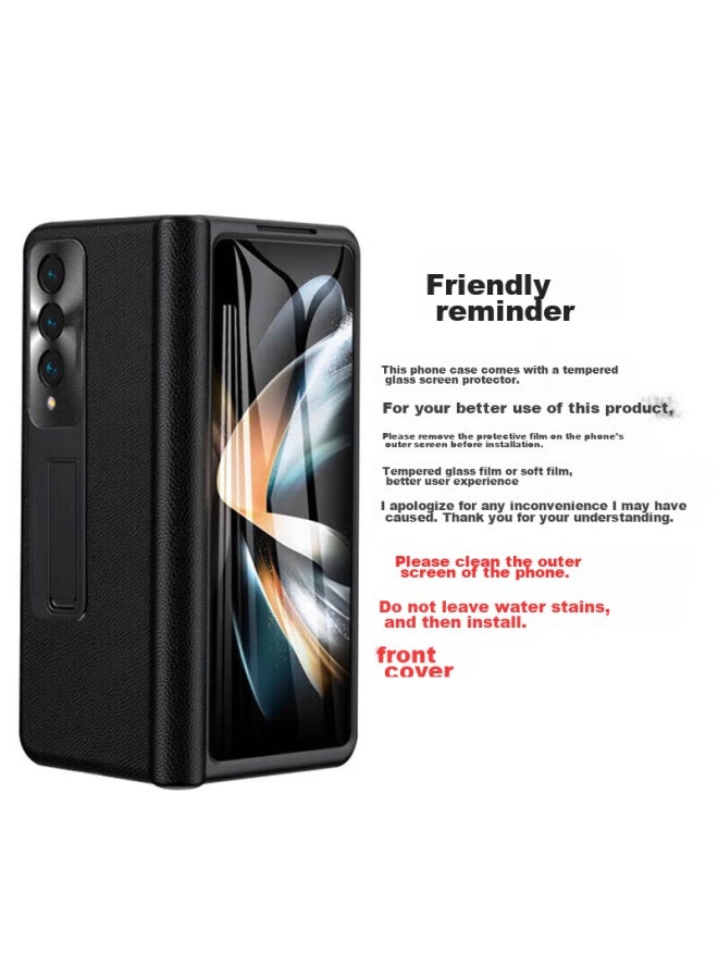 Stryfer Phone Case For Huawei Mate X2, Foldable Screen Huawei Mate X2 Collector's Edition Case, Hinge Axis Full Coverage With Stand, Tempered Glass Film Case Integrated - Image 2
