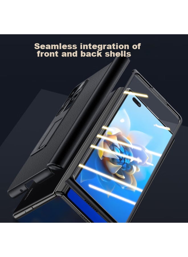 Stryfer Phone Case For Huawei Mate X2, Foldable Screen Huawei Mate X2 Collector's Edition Case, Hinge Axis Full Coverage With Stand, Tempered Glass Film Case Integrated - Image 4