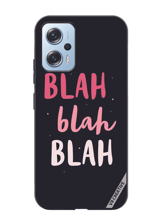 VR CREATIVE Protective Case Cover For Xiaomi Poco X4 GT Blah Blah Blah Design Multicolour - Image 1