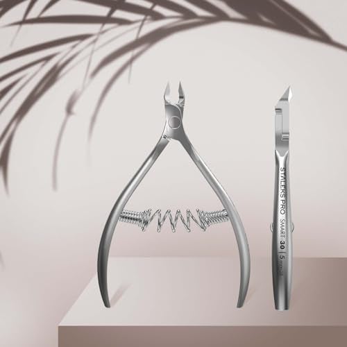 Staleks Pro Cuticle Trimmer - Professional Stainless Steel Cuticle Nipper with Sharp 5mm Blade: Durable Manicure and Pedicure Tool for Nail Care NS-30-5 - Image 3