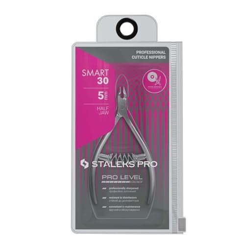 Staleks Pro Cuticle Trimmer - Professional Stainless Steel Cuticle Nipper with Sharp 5mm Blade: Durable Manicure and Pedicure Tool for Nail Care NS-30-5 - Image 2