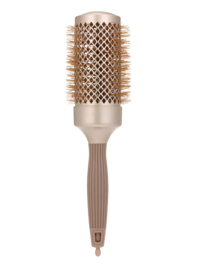 NIBEMINENT Anti-Static Round Hair Curling Styling Brush Brown/Beige
