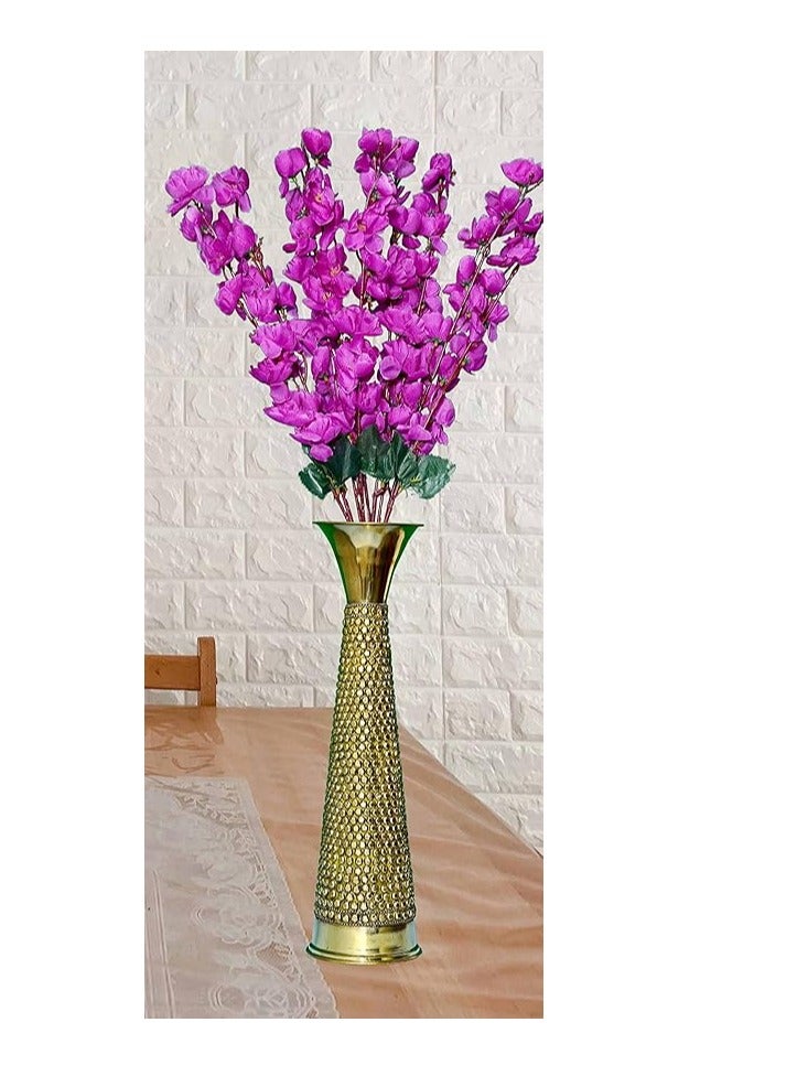 باقة زهور صناعية لديكور المنزل، مجموعة من 2، للمناسبات وحفلات الزفاف واحتفالات الذكرى السنوية، أزرق فاتح، أبيض ووردي. عدد القطع: 2 - Image 3