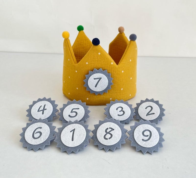 Generic Korean Style Kids Birthday Crown Hat Pot Yellow Crown