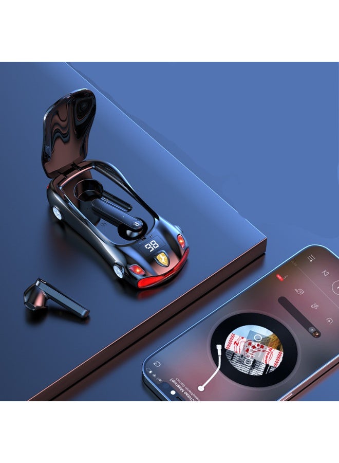سماعات بلوتوث لاسلكية بتصميم سيارة رياضية مذهلة بطارية طويلة الأمد سماعات محمولة - Image 2