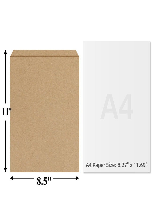BagDream 8.5x11 Flat Paper Bags 100Pack Kraft Brown Paper bags for Prints, Photos, Craft, Jewelry, Package, Wrapping, Gift Bags - Image 2