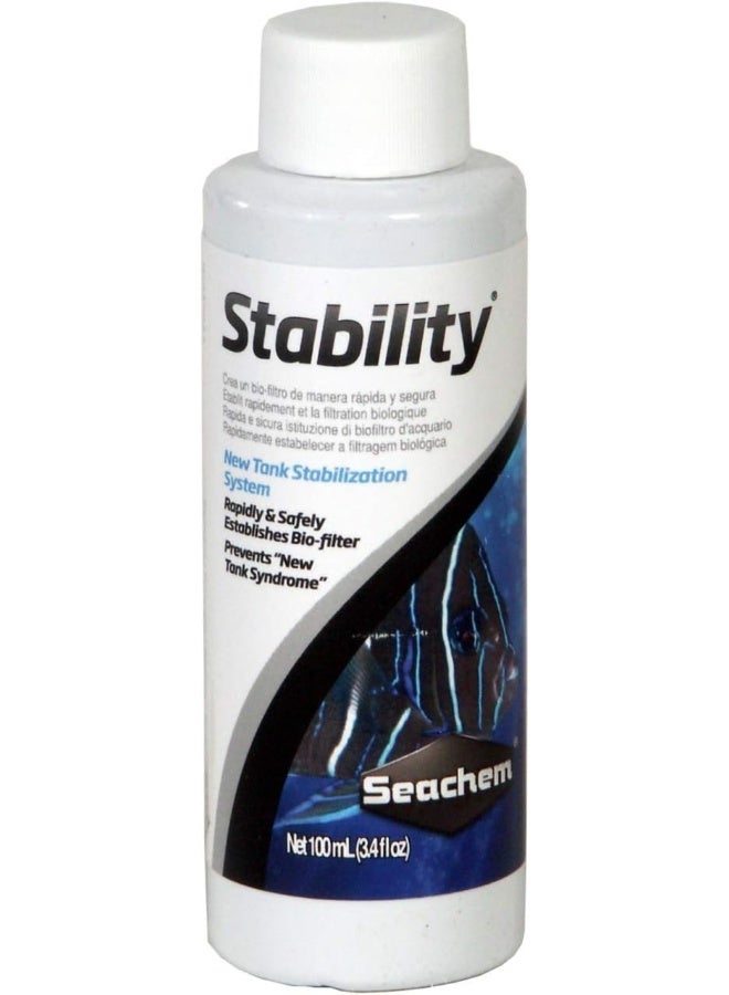 Seachem Stability 100 ml, Establishes Biofilter & Prevents New Tank Syndrome In Freshwater And Marine Aquarium - Image 1