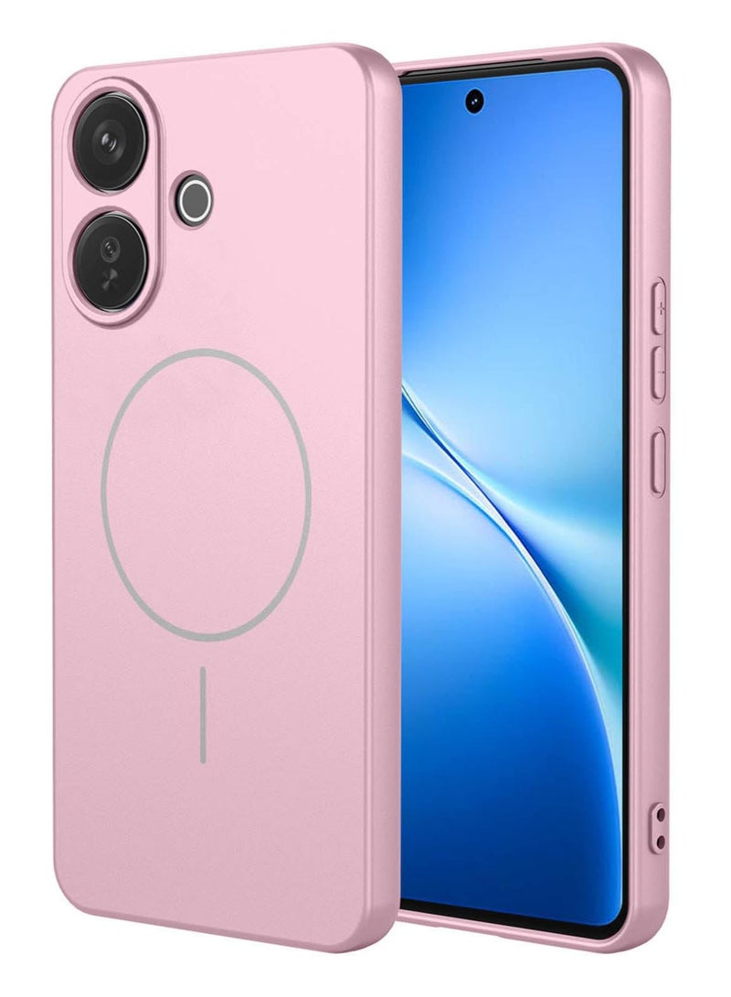 عام غطاء متوافق مع فيفو V60 لايت 5G، [متوافق مع ماج سيف]، سيليكون سائل رفيع ناعم، حماية كاملة للكاميرا، غطاء بسيط بلون موحد. - Image 1