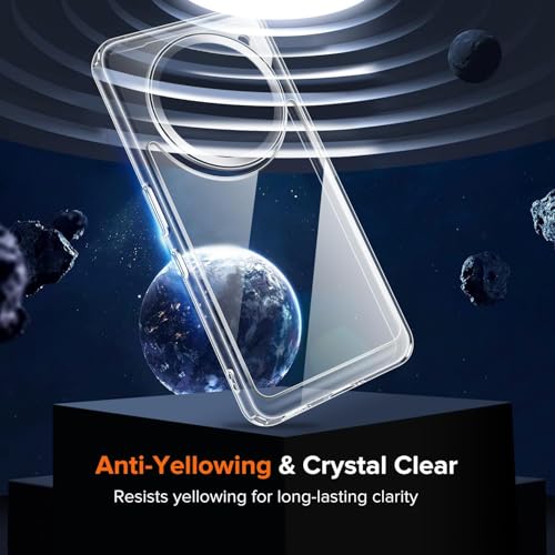 SHINESTAR® Clear Back Cover for Nothing Phone 3A Pro 5G | Slim & Shockproof Case | Non-Yellowing Transparent PC + TPU Hybrid | Protective Bumper Cover (Crystal Clear) - Image 2