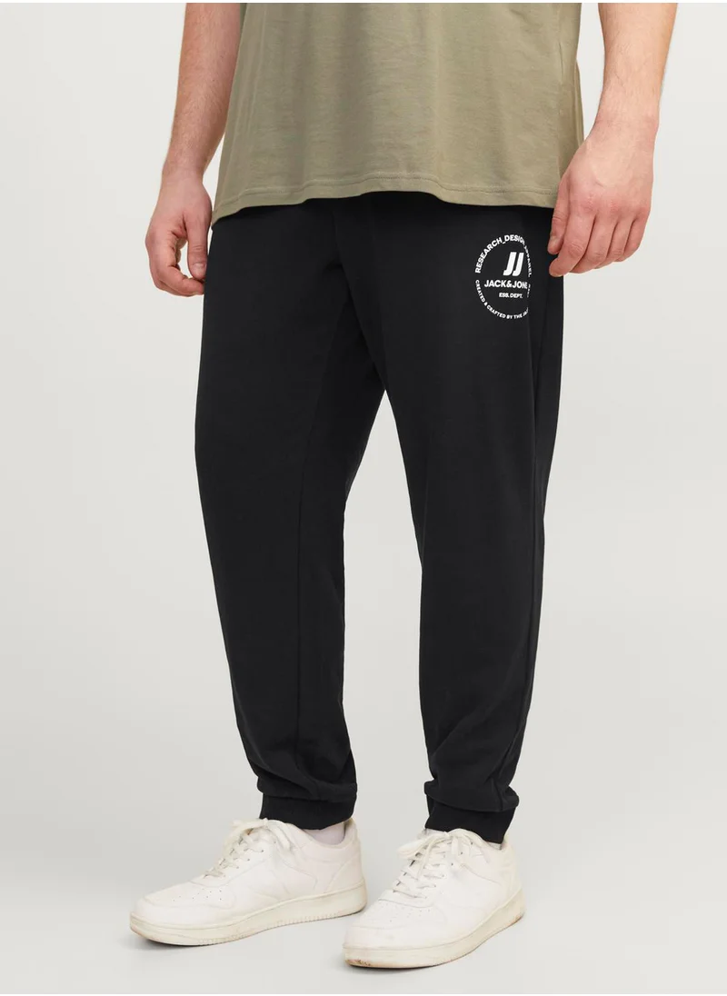 JACK & JONES Plus Size Logo Sweatpants