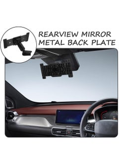 SYOSI Rear View Mirror Back Plate Panel, Interior Mirror Bracket Arm/Dash Cam Mount for Car DVR, Secure Alternative to Straps  - Image 2