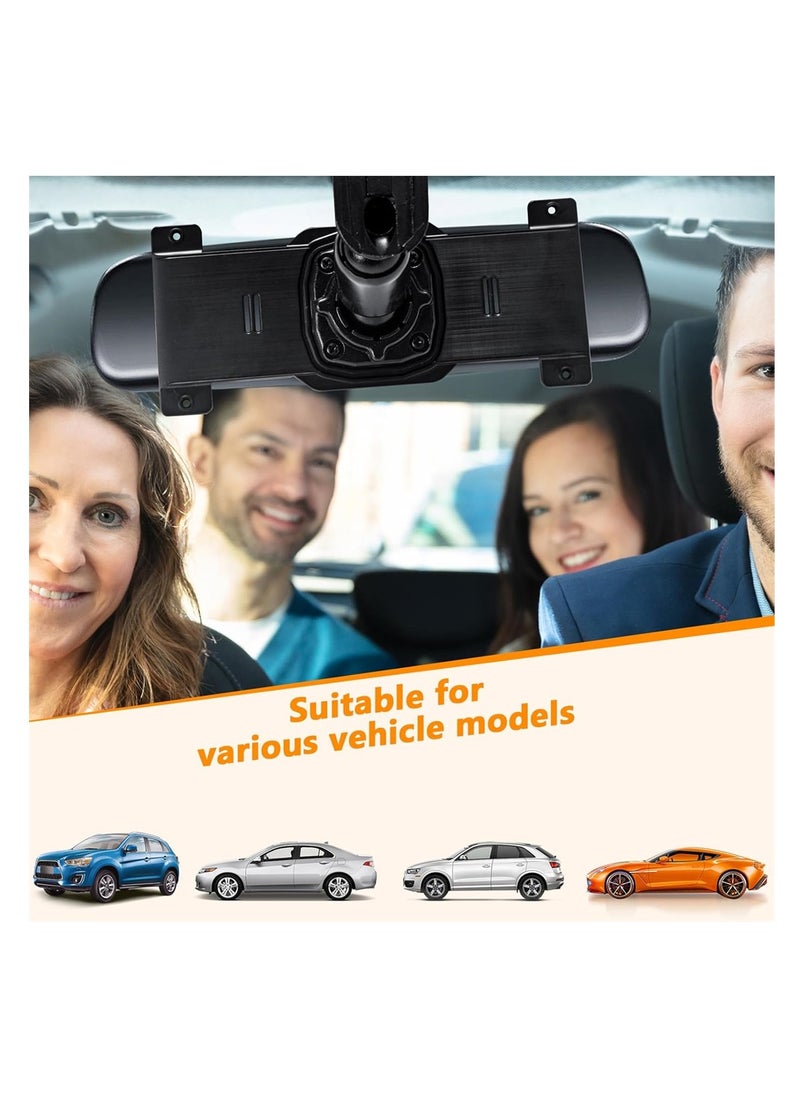 SYOSI - Rear View Mirror Back Plate Panel, Interior Mirror Bracket Arm/Dash Cam Mount for Car DVR, Secure Alternative to Straps - Image 1