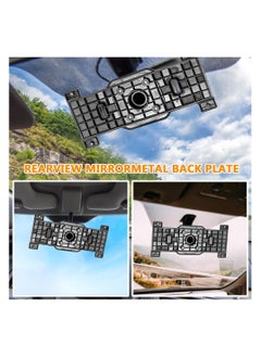 SYOSI Rear View Mirror Back Plate Panel, Interior Mirror Bracket Arm/Dash Cam Mount for Car DVR, Secure Alternative to Straps  - Image 5
