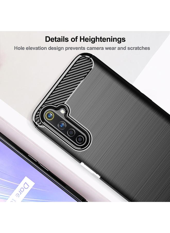 اس-توب جراب لهاتف Realme 6i من الهند مصنوع من ألياف الكربون TPU بملمس ناعم - Image 5