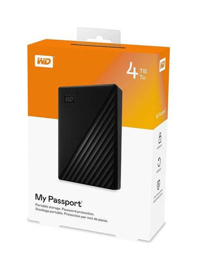 دبليو دي محرك الأقراص الصلبة My Passport USB 3.0 بسعة 4 تيرابايت مع غطاء حقيبة حمل واقٍ لمحرك الأقراص الصلبة - Image 3