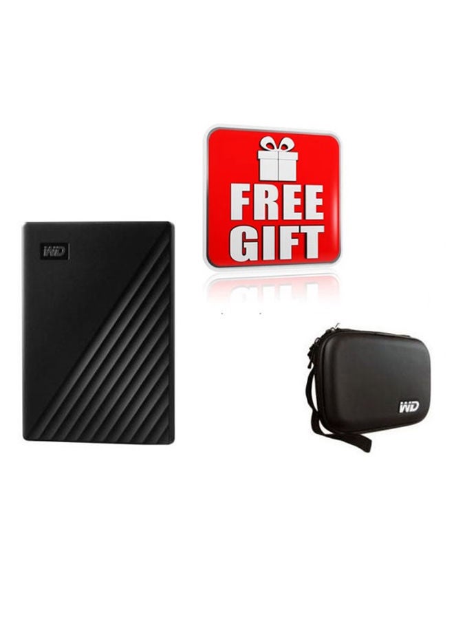 دبليو دي محرك الأقراص الصلبة My Passport USB 3.0 بسعة 4 تيرابايت مع غطاء حقيبة حمل واقٍ لمحرك الأقراص الصلبة - Image 1