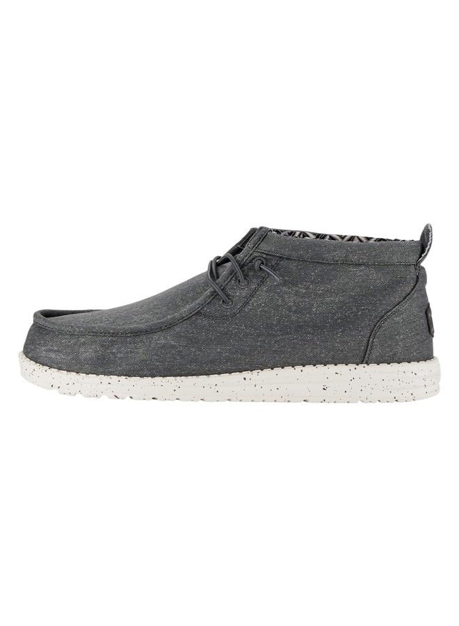 HEYDUDE Hey Dude Wally Mid Canvas - Grey - Image 1