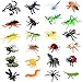 YOOHUA 24PCS Bug Toys Fake Plastic Bugs and Insects for Kids Toddler Halloween Birthday Party Favors Easter Valentines Basket Stuffers Goodie Bag Fillers April Fools Day Prank Gifts Fake Bugs Toys - Image 2