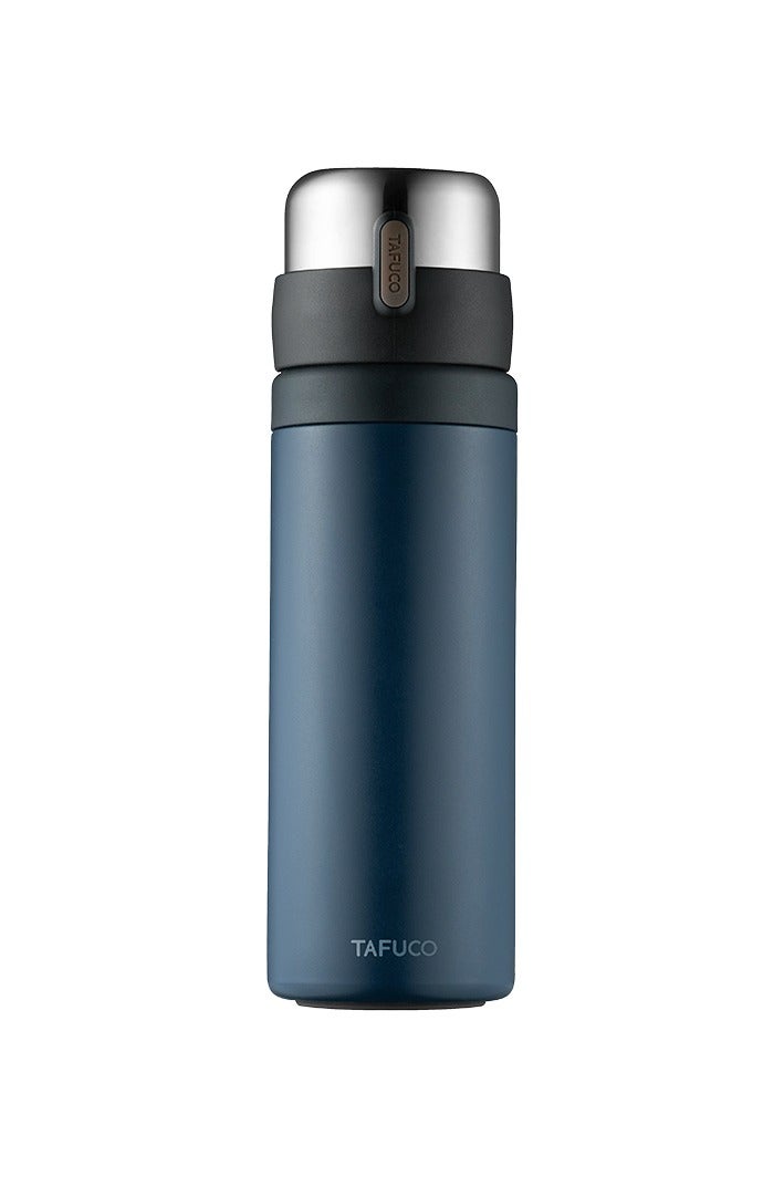 Tafuco Japanese Premium Quality Stainless Steel Water bottle Thermos Bottle with tea infuser, Perfect Gift for Him and Her 700ml – Blue Color - Image 1