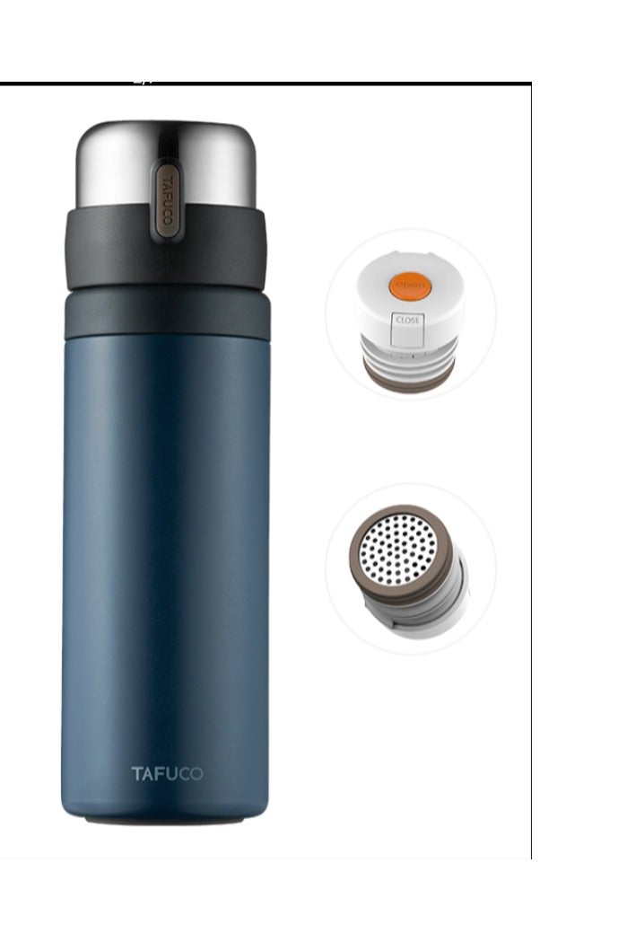 Tafuco Japanese Premium Quality Stainless Steel Water bottle Thermos Bottle with tea infuser, Perfect Gift for Him and Her 700ml – Blue Color - Image 5