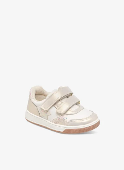 Barefeet Girls Colourblock Sneakers with Hook and Loop Closure Ramadan Collection