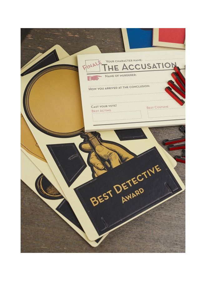 Talking Tables Reusable Murder Mystery Dinner Party Game Kit 1920s Theatre Themed Host Your Own Games Night at Halloween 3 Alternative Endings Christmas Gift - Image 2