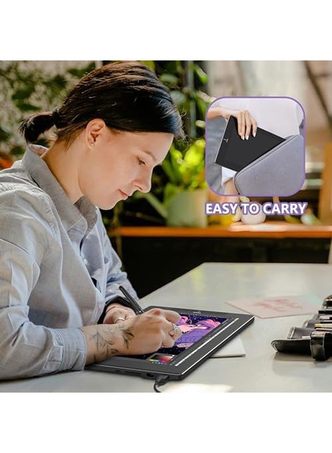 Veikk VK1200 Drawing Tablet with Screen | 11.6” Full-Laminated Graphics Display, 6 Shortcut Keys, 8192 Pressure Levels Battery-Free Stylus | 120% sRGB - Image 2