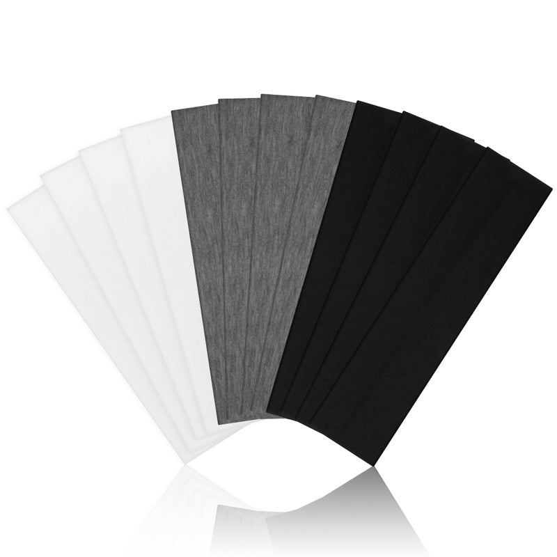 DiyJibb Headbands for Women - 12Pcs Non-Slip Cotton Cloth Headbands for Women's Hair Accessories,Fashion Sports Hair Bands & Ties,Soft Fabric for Yoga,Running,Workout - Image 1
