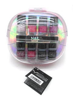 The Color Workshop The Color Workshop Nail Air Dryer Case 8 Nail Polish Set Salon-Quality, Pink 