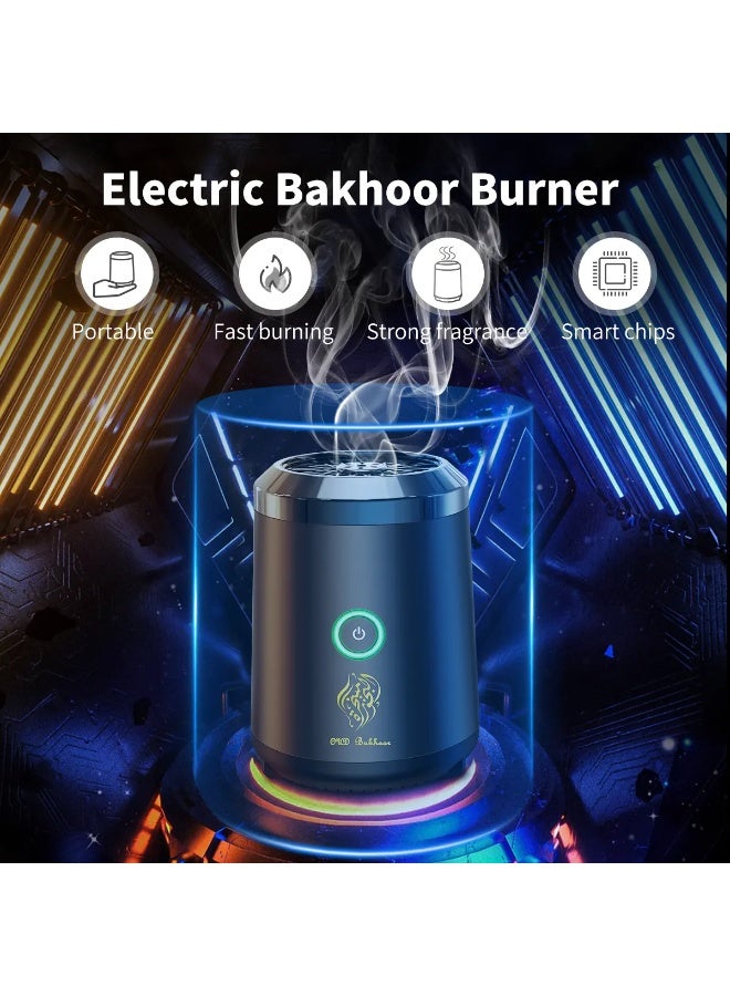Oud Bukhoor Electronic Car Incense Burner USB Rechargeable Type C Incense Holder  Black - Image 4