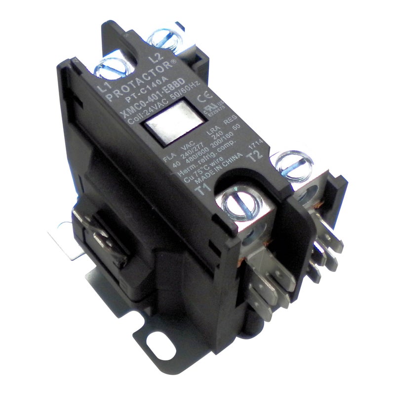 Protactor 1 Pole 40 AMP Heavy Duty AC Contactor Replaces Virtually All Residential 1 Pole Models - Image 1