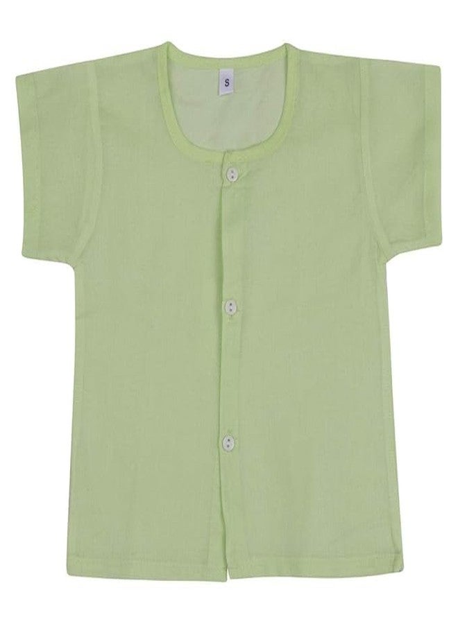 Fashtastic Unisex Baby Loose Fit Shirt | Baby Loose Fit Pehran | Sadra for Born Babies | Cambric Button Baby Jabhla (in, Alpha, XL, Regular, Orange, Green, Sky) - Image 5