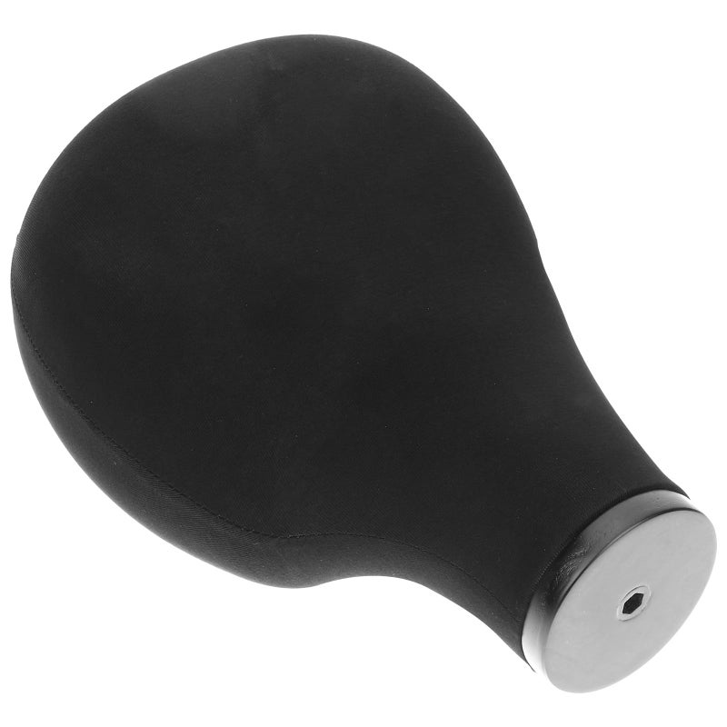 Black Cotton Mannequin Head for Wig Display Salon Styling Hat Jewelry Organizer - Image 2