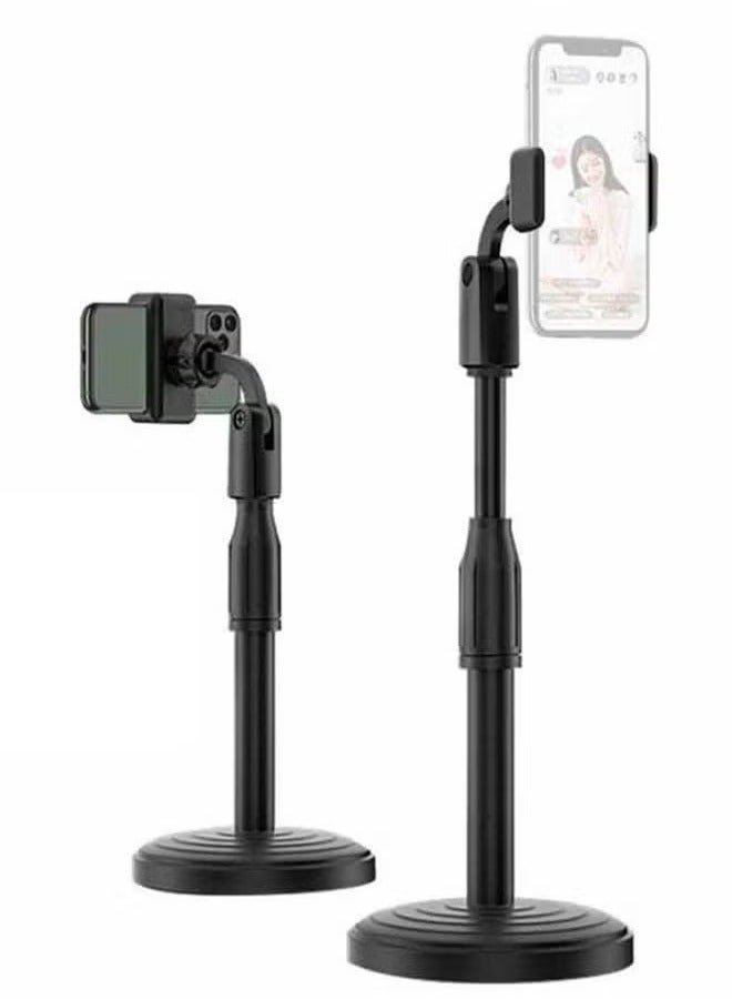 ELTRAZONE 360° Adjustable Vocal Microphone Stand for All Smartphones – Universal Smartphone Holder with Flexible Gooseneck, Rotatable Bracket for Optimal Angles, Sturdy Design for Recording, Streaming, and Video Calls – Black - Image 1
