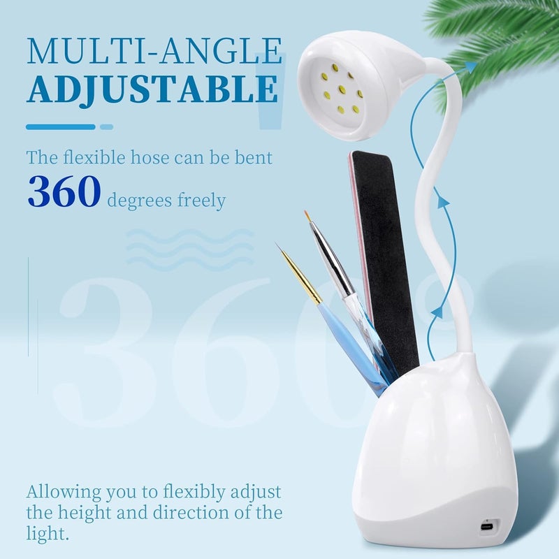 Modern versatile shape Saviland Rechargeable Nail Led Lamp - 36W Mini U V Light for Gel Nails with Nail Brush Holder Gels Nail Lamp and Flash Cure Light for Nails Portable U V Lamp for Resin Curing for Home DIY Nail Salon Local market compliant trusted quality - Image 3
