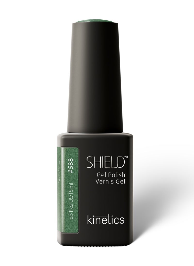 KINETICS SHIELD GEL POLISH 15 ML | #588 AGE OF SAGE  - Image 1