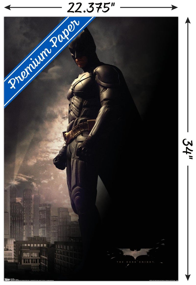 Trends International DC Comics Movie - The Dark Knight - Batman in the Shadows Wall Poster, 22.375" x 34", Premium Unframed Version - Image 3