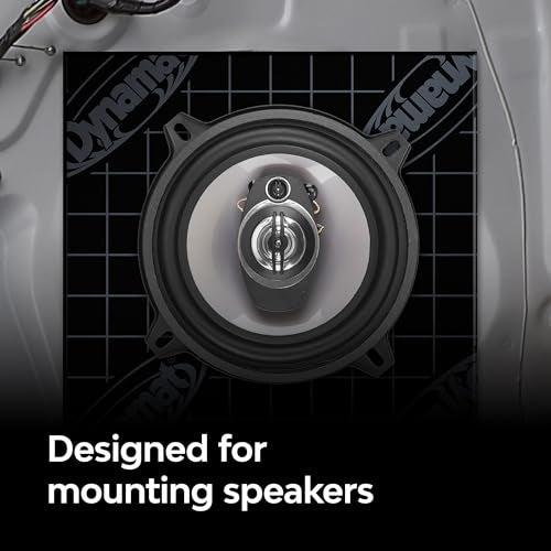 Dynamat Xtreme Sound Deadening Car Insulation Speaker Pack 10415 – Pre Cut Noise Dampening Kit for Audio Speakers – Easy Self Adhesive Install – Made in USA – 2 Sheets 10”x10” Each, 1.4 sq ft total - Image 5
