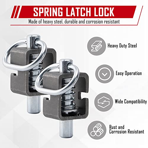 SPARKWHIZ Spring Latch Lock, Weld-On Spring Latch Assembly, Trailer Gate Latch, Pack of 4 (Universal) - Image 5