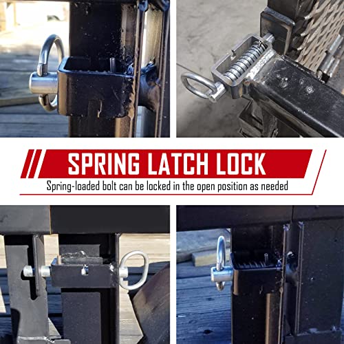 SPARKWHIZ Spring Latch Lock, Weld-On Spring Latch Assembly, Trailer Gate Latch, Pack of 4 (Universal) - Image 3