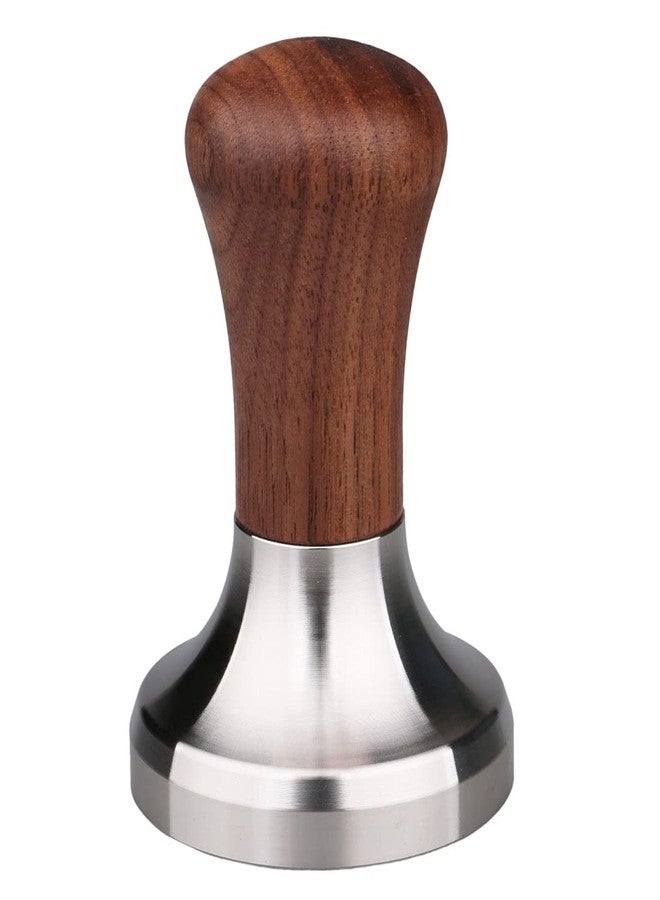 omgogo Coffee Tamper Flat Espresso Tamper for 51mm Portafilter Wooden Handle. Barista Espresso Tamper - Image 1