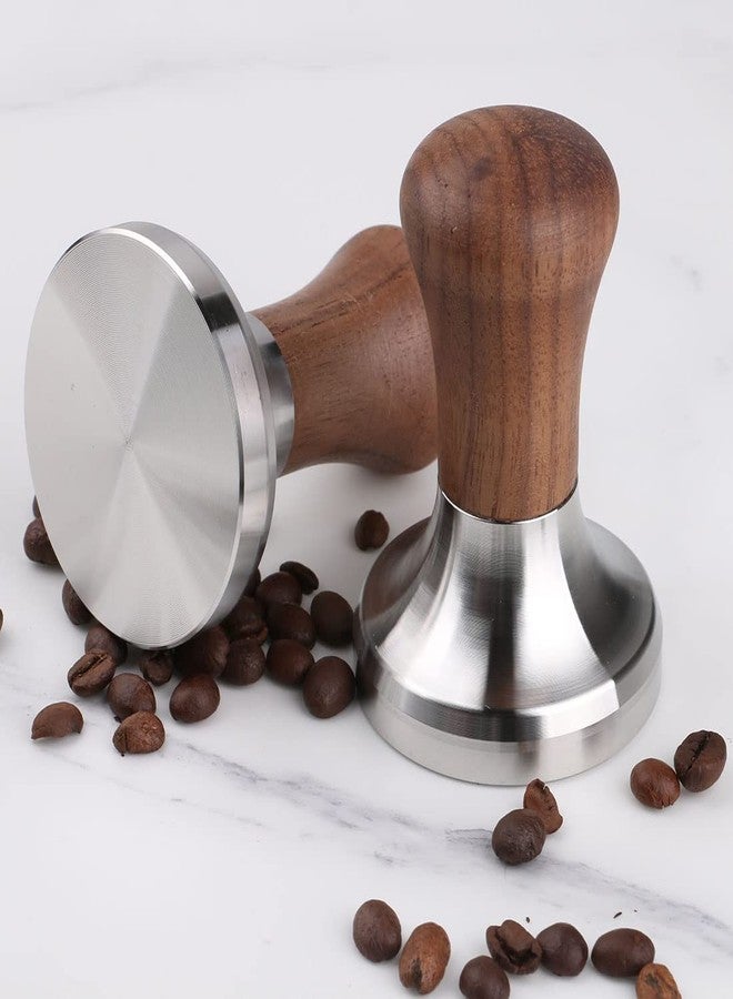 omgogo Coffee Tamper Flat Espresso Tamper for 51mm Portafilter Wooden Handle. Barista Espresso Tamper - Image 5