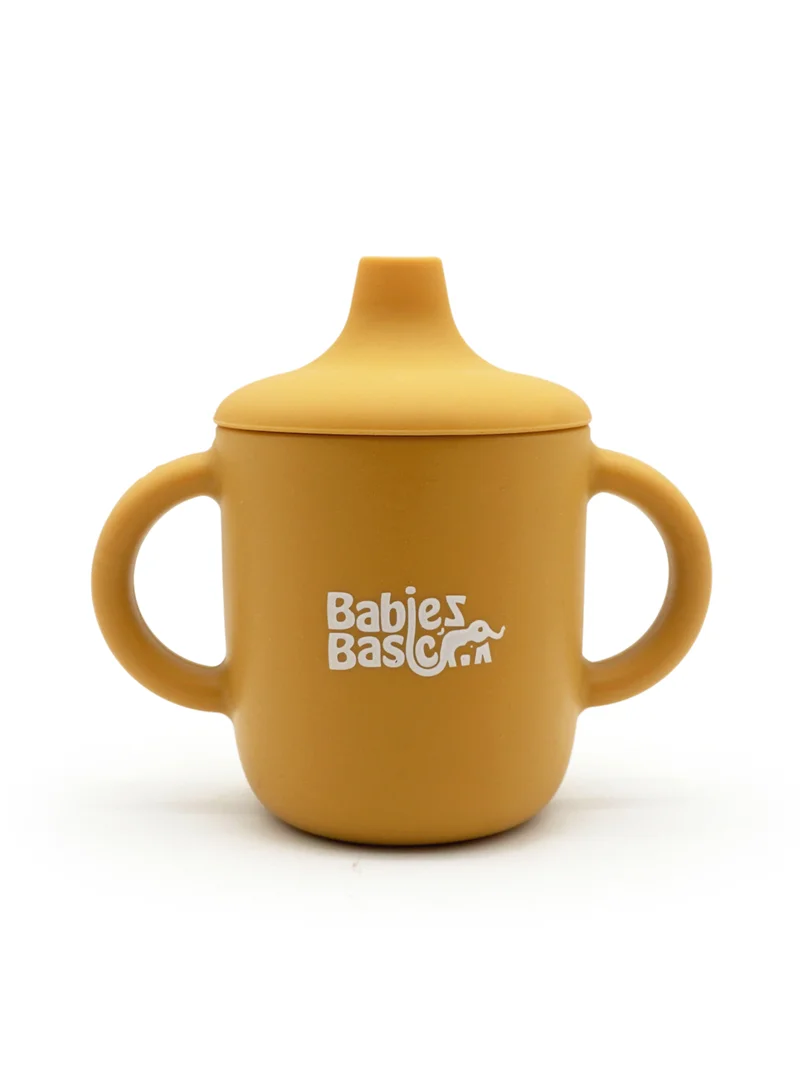 Babies Basic Babies Basic Stage 1 Silicone Trainer Cup with handles for Babies, Yellow