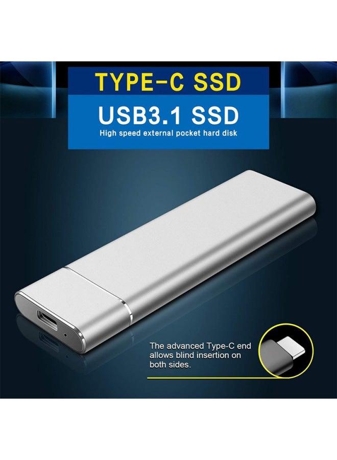 Mobile SSD Hard Disk Build-Capacity:2TB-Interface:Silver (high Quality)