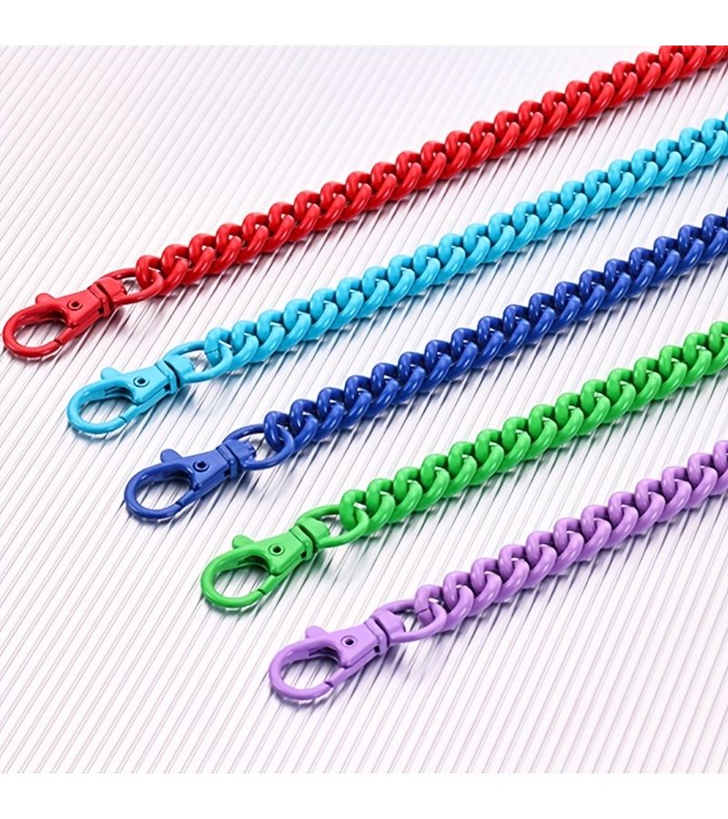 Green 60cm Aluminum Chain Strap with Zinc Alloy Dog Buckle for Handbags Crossbody Bags Durable Fashionable DIY Accessory - Image 1