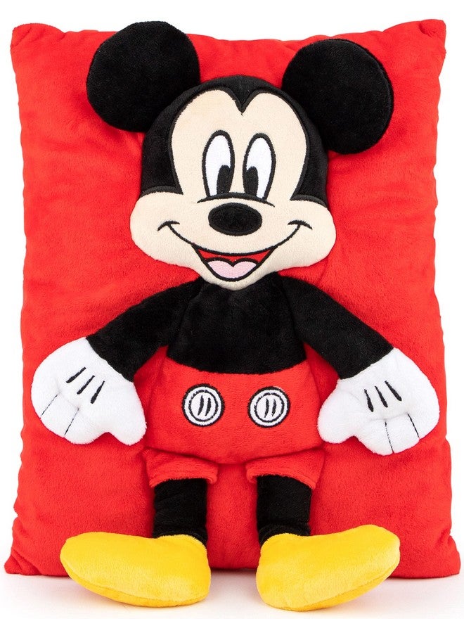 Jay Franco Jay Franco Disney Mickey Mouse 3D Snuggle Pillow - Super Soft - Measures 15 Inches (Official Disney Product)  - Image 2