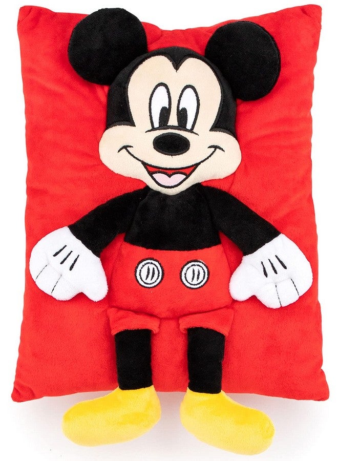Jay Franco Jay Franco Disney Mickey Mouse 3D Snuggle Pillow - Super Soft - Measures 15 Inches (Official Disney Product)  - Image 1