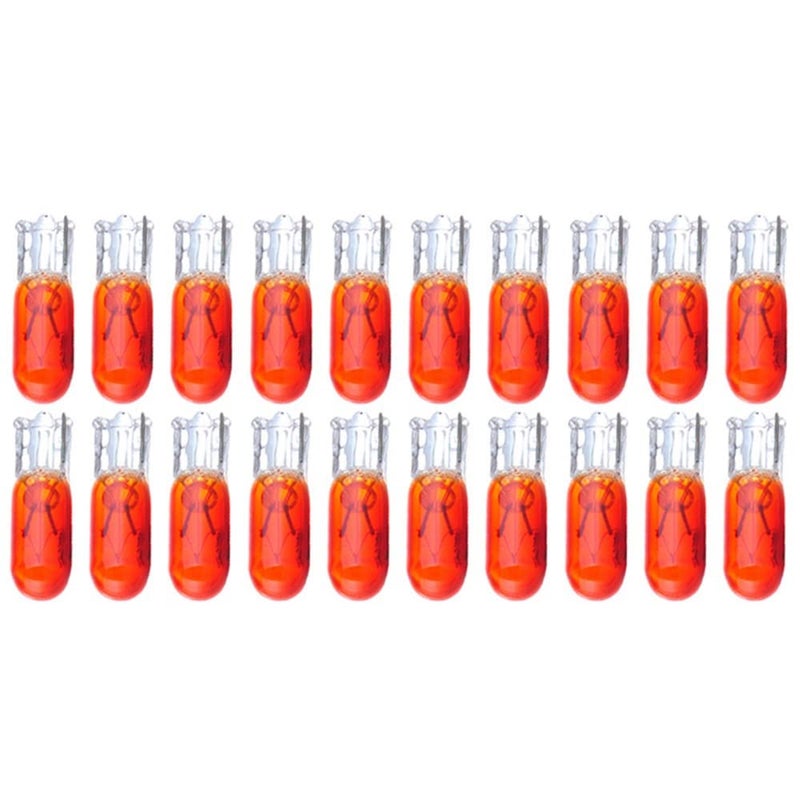 cciyu T5 17 86 206 Halogen Light Bulb Instrument Cluster Gauge Dash Lamp20 Pack red
