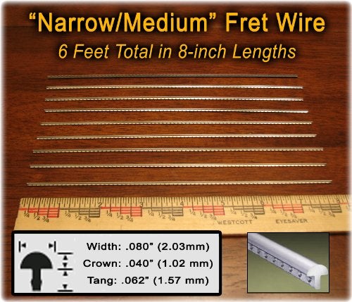 C. B. Gitty Narrow/Medium Nickel-Silver Fret Wire for Banjos, Dulcimers & More - Six Feet - Image 2